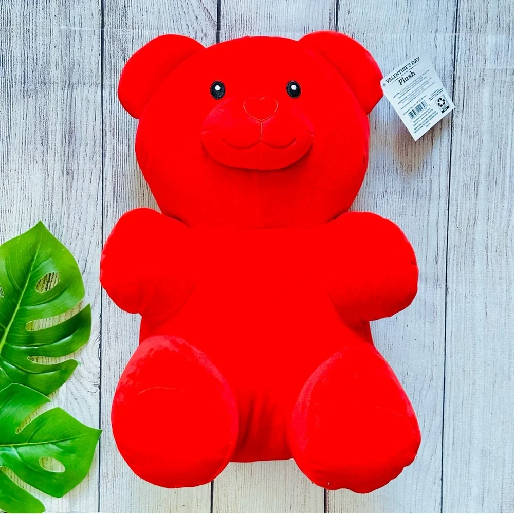 Valentine's Day Red Gummy Bear Plush, 16 in NEW